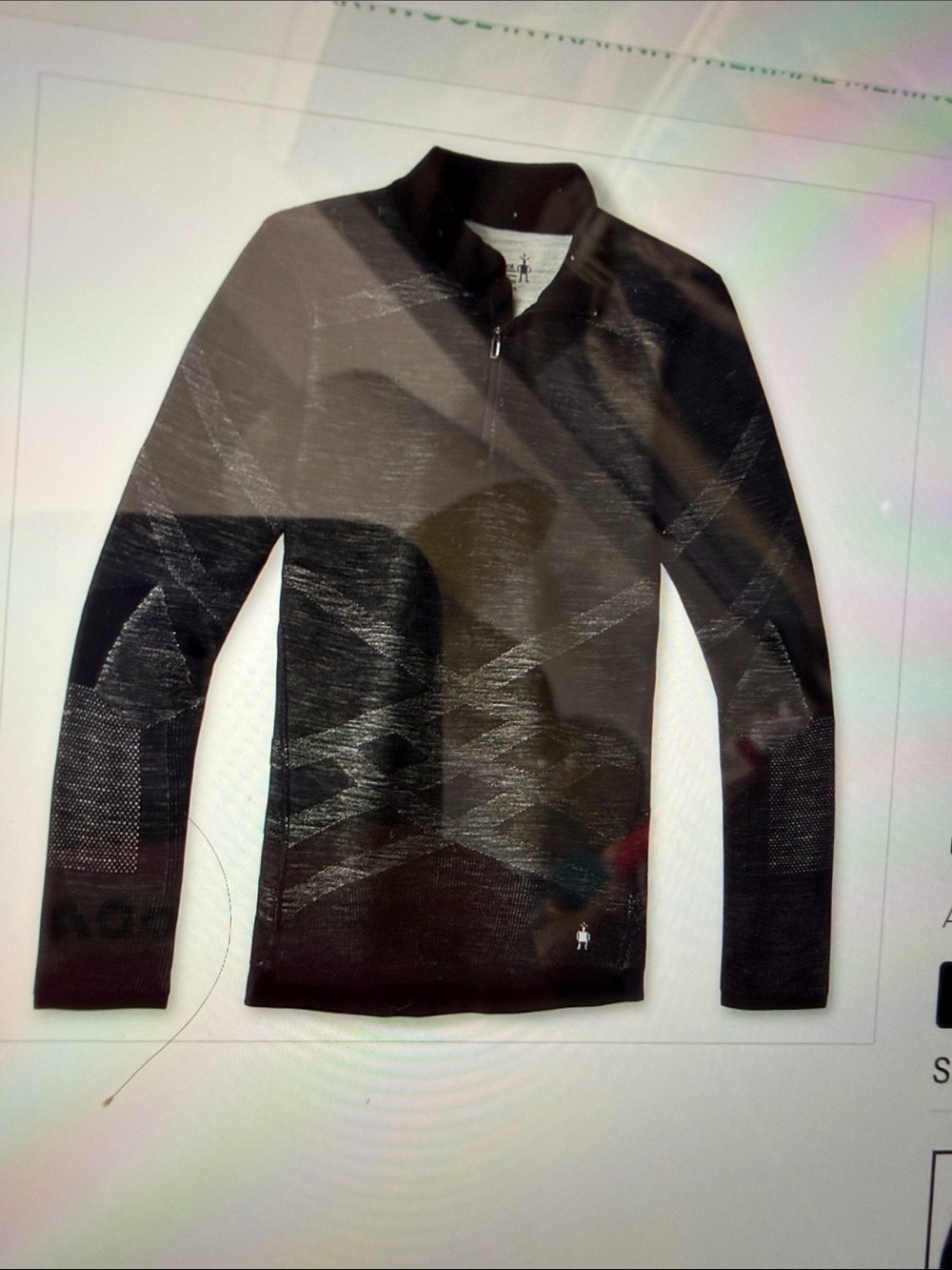 Smartwool intraknit thermal merino 1/4 zip base layer top womens - Picture 10 of 10